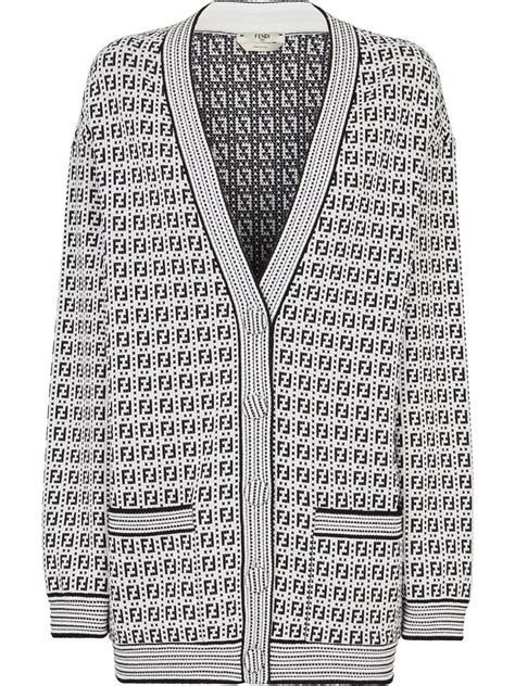 fendi cardigan female button|designer Fendi cardigans.